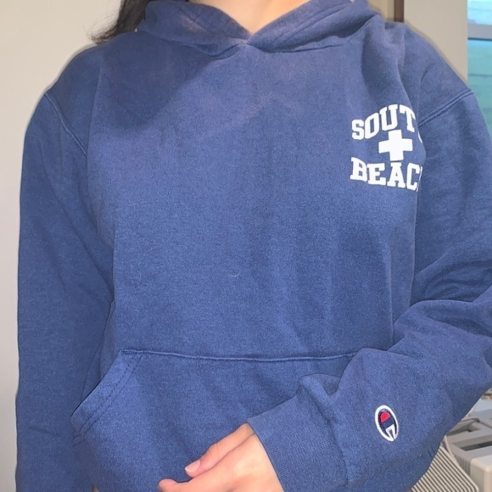 Champion beach blue hoodie